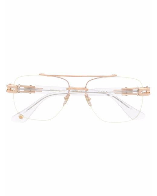 DITA Eyewear matte-finish aviator-frame glasses
