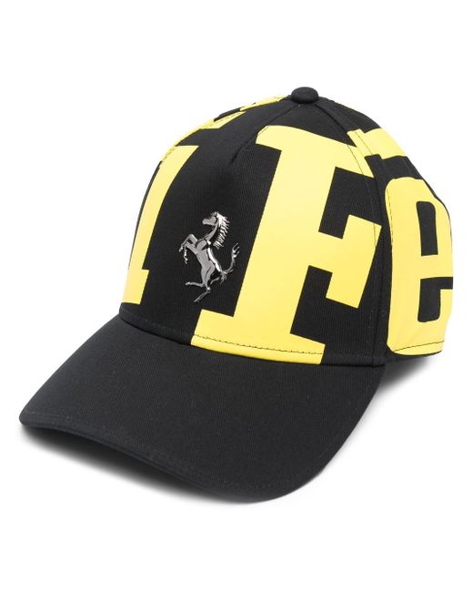 Ferrari logo-print baseball cap