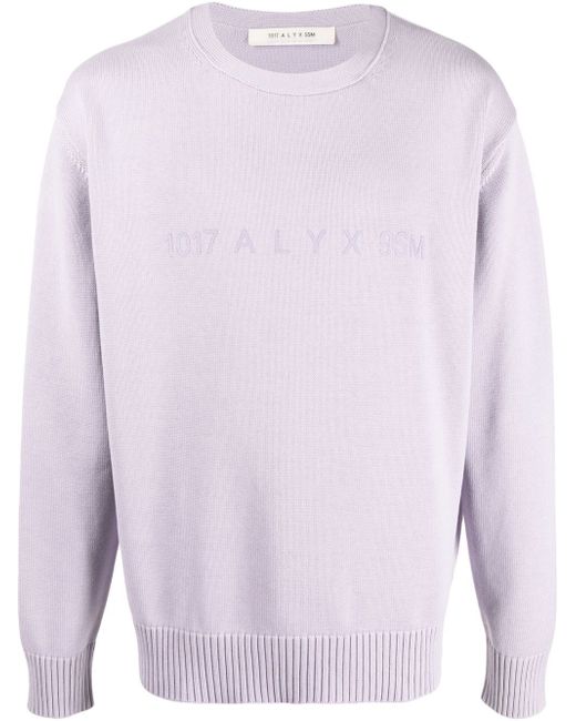 1017 Alyx 9Sm logo-print knitted jumper