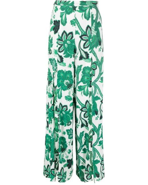 Etro floral-print wide-leg trousers