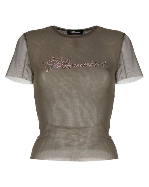 Blumarine logo crew-neck T-shirt
