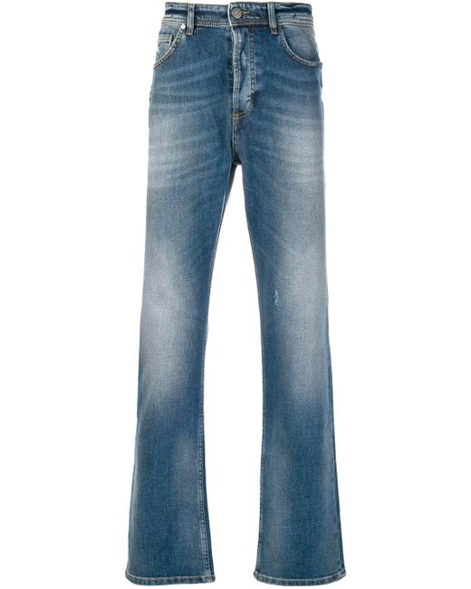 Versace Jeans faded straight leg jeans