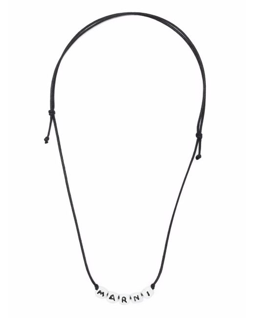 Marni logo-bead-necklace
