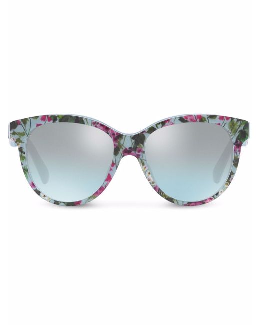 Dolce & Gabbana floral-print cat-eye sunglasses