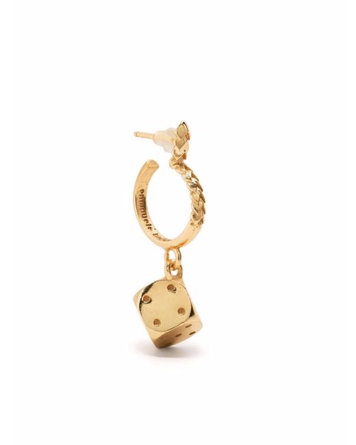 Emanuele Bicocchi Plated Dice Earring