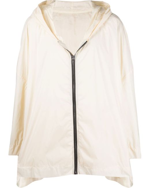 Rick Owens zipped hooded coat