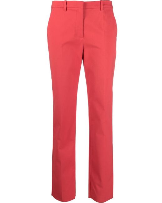 Emporio Armani high-waist straight trousers