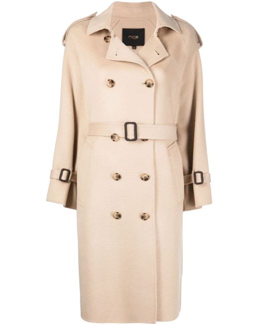 Maje Grenchman belted trench coat
