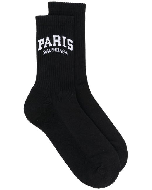 Balenciaga logo-intarsia tennis socks