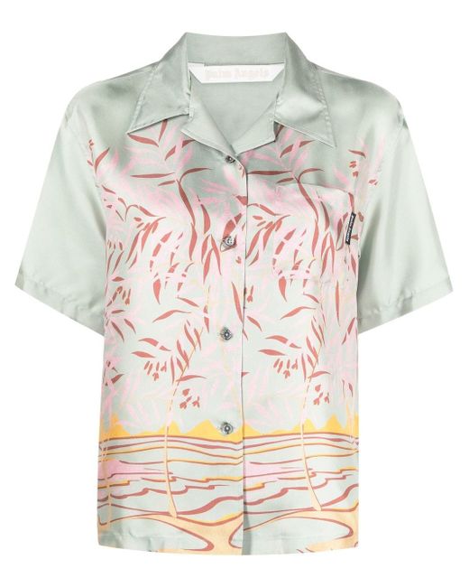 Palm Angels graphic-print short-sleeve shirt