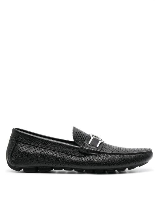 Casadei plaque-detail slip-on loafers