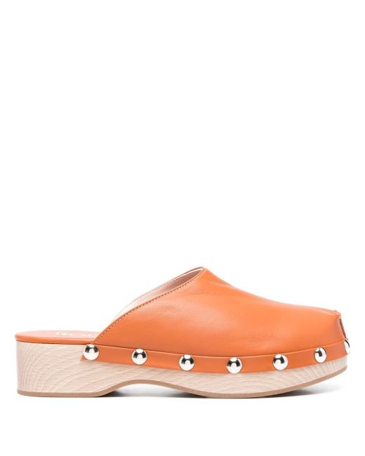 Rodo Zoccolo studded leather mules