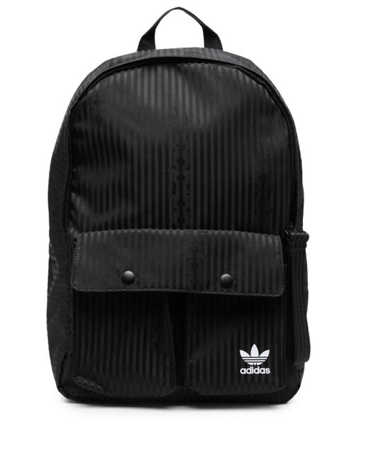 Adidas logo-print zip-up backpack