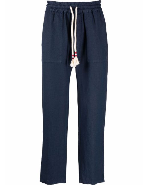 Mc2 Saint Barth linen straight-leg trousers