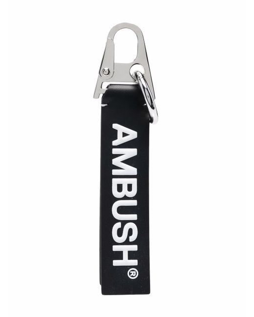 Ambush logo-lettering leather keyholder