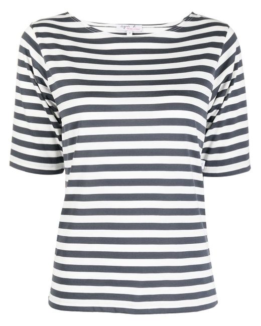 Agnès B. striped short-sleeve T-shirt