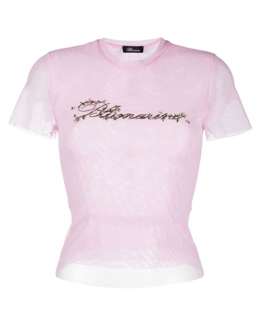 Blumarine logo crew neck T-shirt
