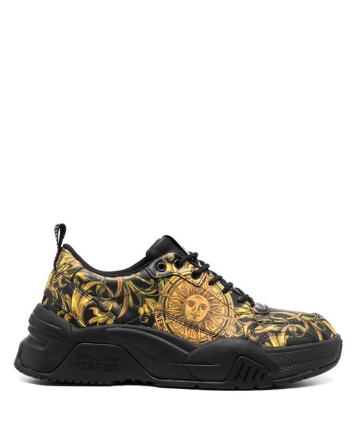 Versace Jeans Couture baroque-logo low-top sneakers