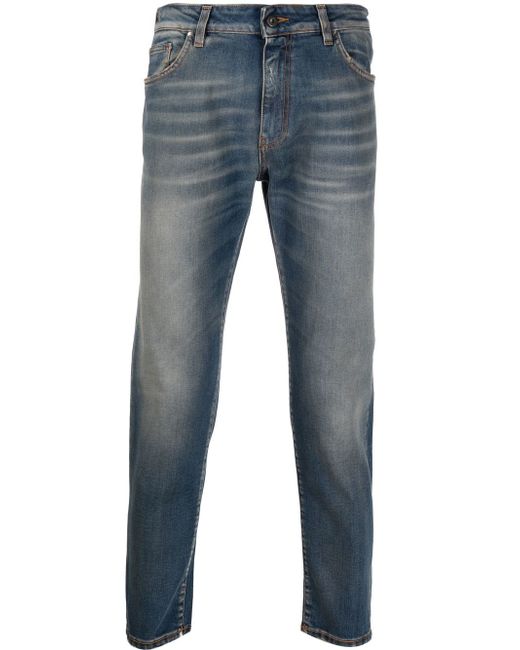 Salvatore Santoro straight-leg cotton-blend jeans