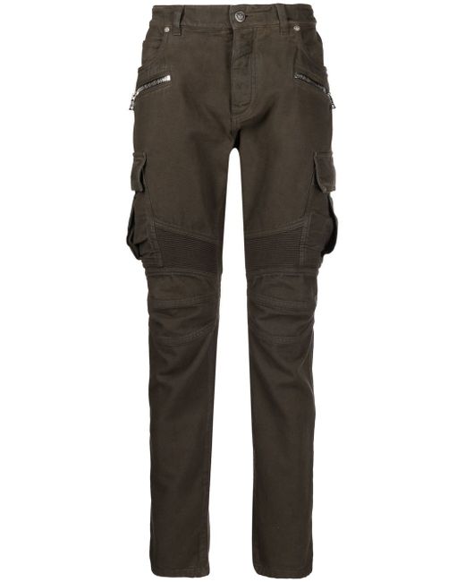 Balmain zip-detail trousers