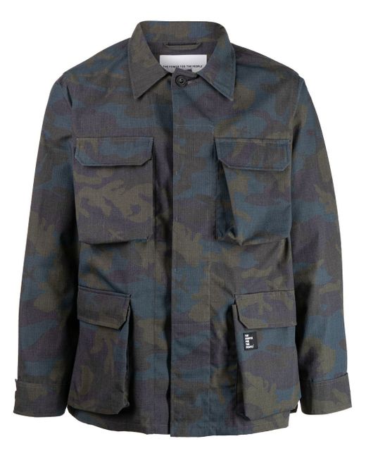 The Power for the People camouflage-print military jacket