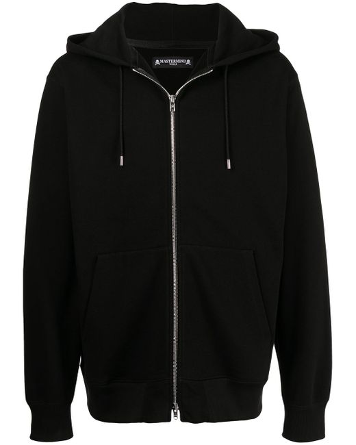 Mastermind World studded-logo zip-through hooded sweatshirt