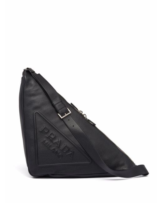 Prada leather Triangle shoulder bag