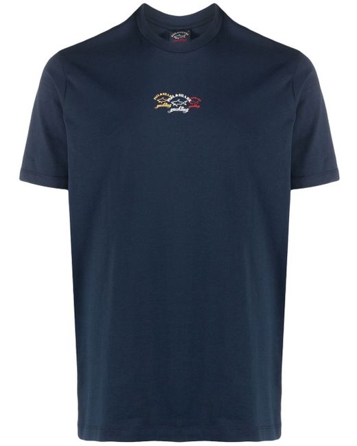 Paul & Shark logo-print organic cotton T-shirt