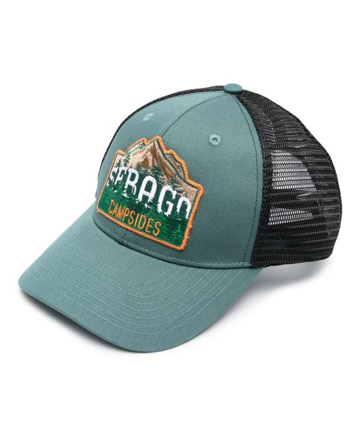 Sebago logo-patch baseball cap