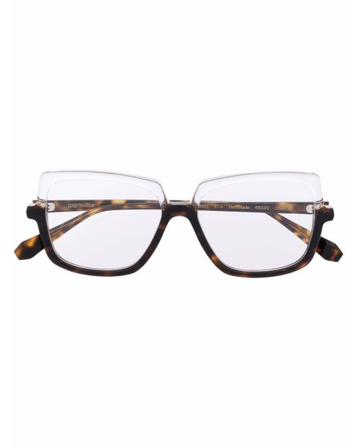Gigi Studios tortoiseshell-print oversize-frame glasses