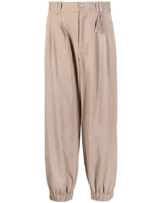 Ports V cropped pleated trousers