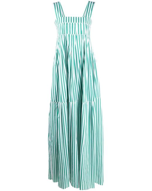 Plan C stripe-print maxi dress