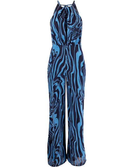 Rotate abstract-print jumpsuit