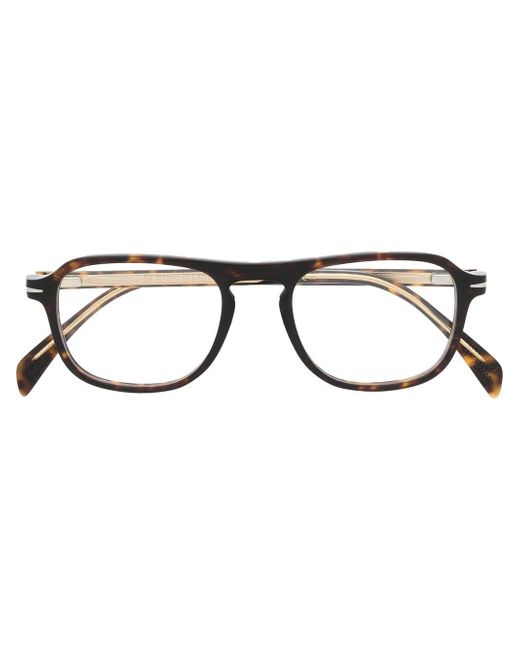 David Beckham Eyewear tortoiseshell rounded glasses