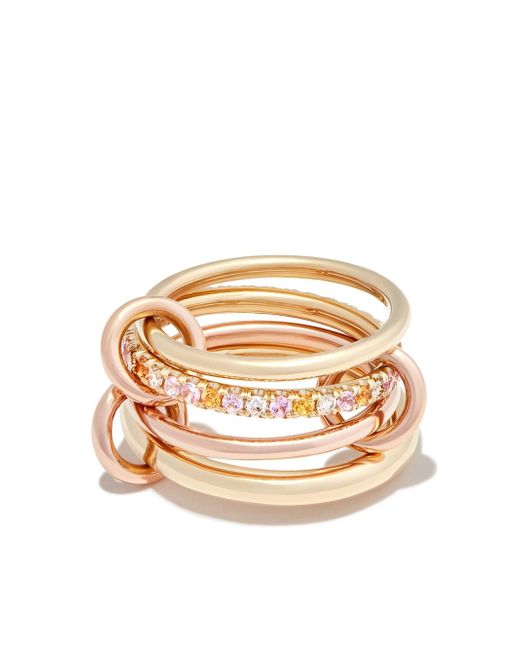 Spinelli Kilcollin 18kt rose gold Nimbus diamond and sapphire ring