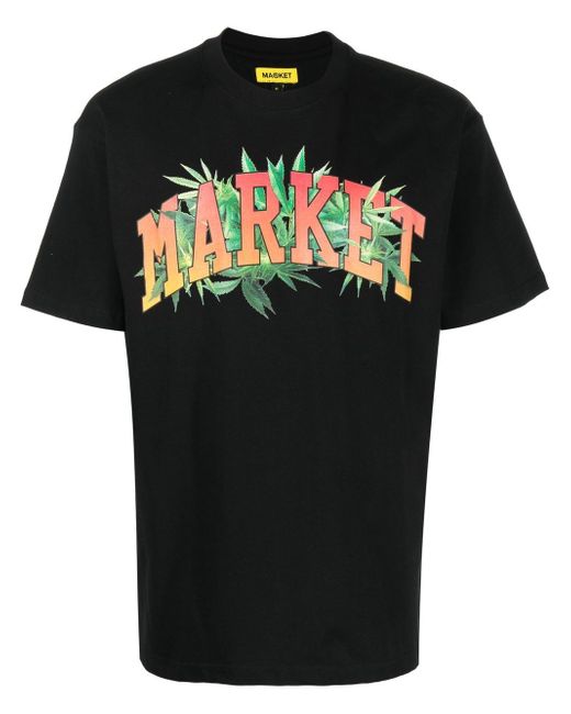 market logo-print short-sleeve T-shirt