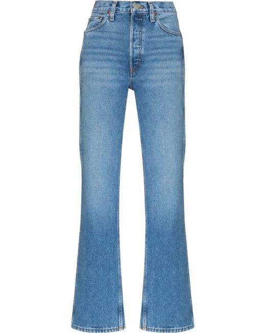 Re/Done 90s high rise straight-leg jeans