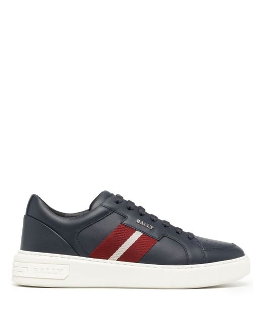 Bally logo-print lace-up trainers