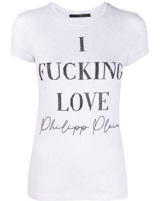Philipp Plein slogan-print cotton T-shirt