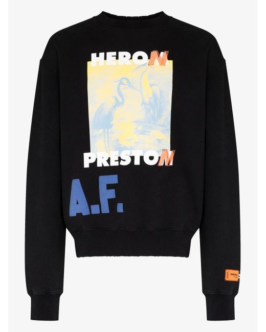 Heron Preston A.F. Authorized crew neck sweatshirt