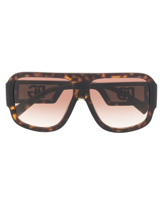 Dolce & Gabbana tortoiseshell oversize-frame sunglasses