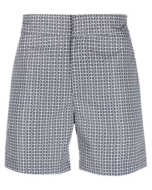 Frescobol Carioca patterned swim shorts