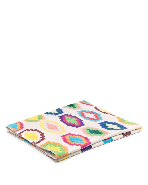 Marcelo Burlon County Of Milan geometric-print cotton-blend beach towel