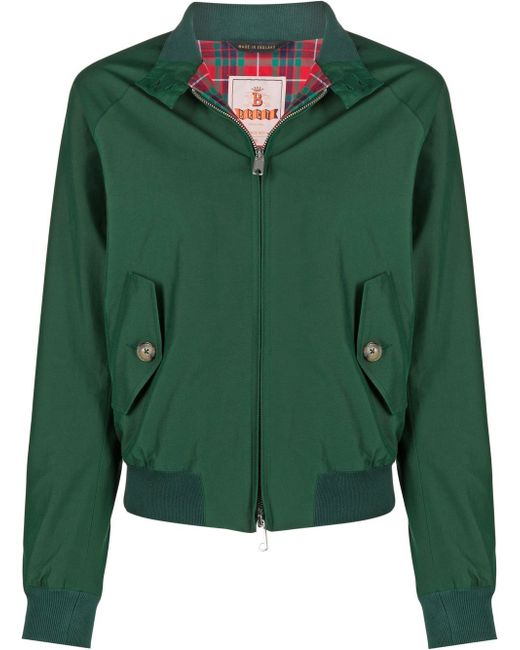Baracuta zip-up cotton-blend jacket