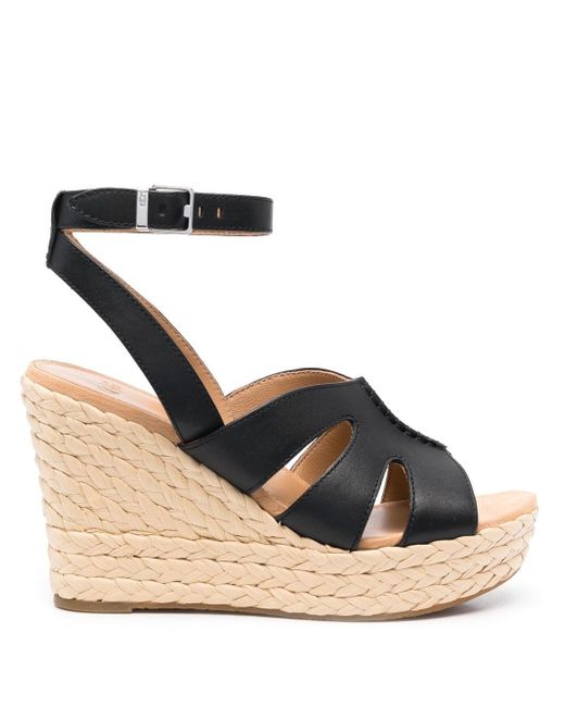 Ugg braided-wedge heeled sandals