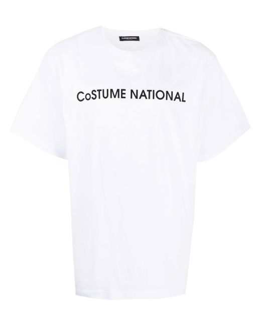 costume national contemporary logo-print detail T-shirt