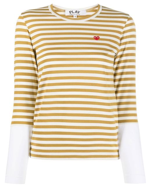 Comme Des Garçons Play striped long-sleeved T-shirt
