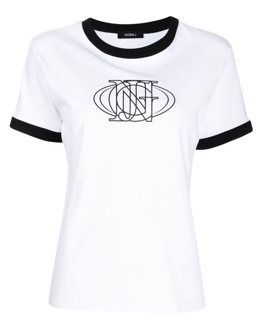 Goen.J logo-print short-sleeved T-shirt