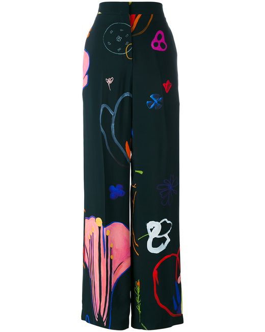 Paul Smith printed wide-leg trousers
