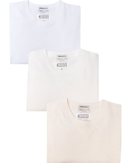 Maison Margiela slim cotton T-shirt pack of 3